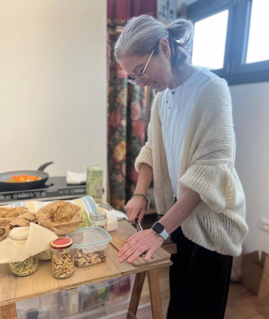Roberta Coli al corso di cucina